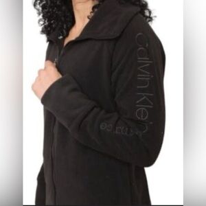 Calvin Klein Performance Women’s Black Fleece Full Zip Jacket, Hoodie, Coat